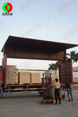 越南經(jīng)銷客戶訂購(gòu)的一批水產(chǎn)及蔬果類處理設(shè)備出貨了