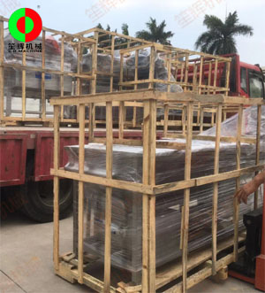 河南客戶訂購的大批蔬果清洗處理生產(chǎn)線順利出貨交付客戶！