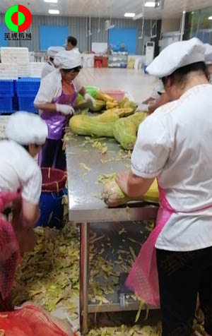 工程售后團(tuán)隊(duì)現(xiàn)場考察江西客戶生產(chǎn)現(xiàn)場,提供整套瓜果加工設(shè)備方案！